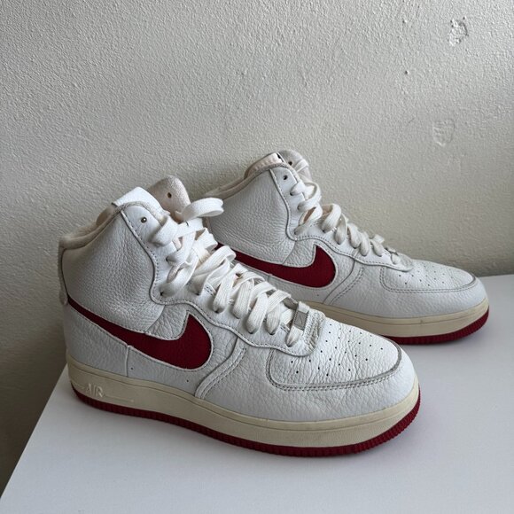 Jordan Other - Nike Air Force 1 Mid '07 White University Red Sneakers Size 10